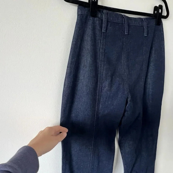 FRAME Denim Women’s 26 Flare High Rise Wide Leg Jeans Slimming Modern Retro Bell - Picture 12 of 16